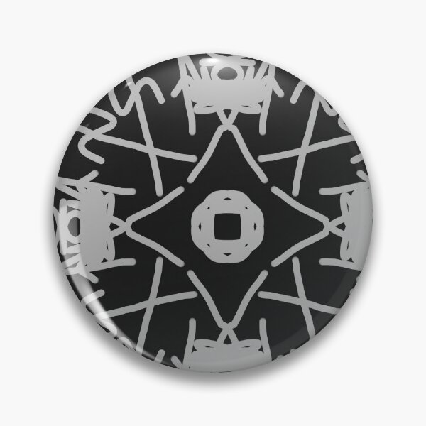 Artikelvorschau, Abstract Geometric Symmetric Pattern in Black and Grey entworfen und verkauft von ThaCriações.
