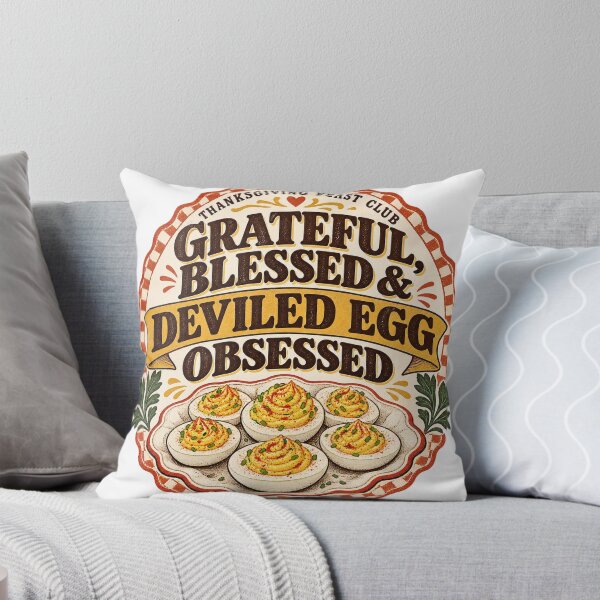 Item preview, Grateful Blessed Deviled Egg Obsessed Thanksgiving designed and sold by Affiliora.