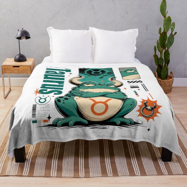 Item preview, Taurus Zodiac Sign Anime Frog Art | Bull Horns Toad Manga Poster Gift designed and sold by illeN-Art-World.