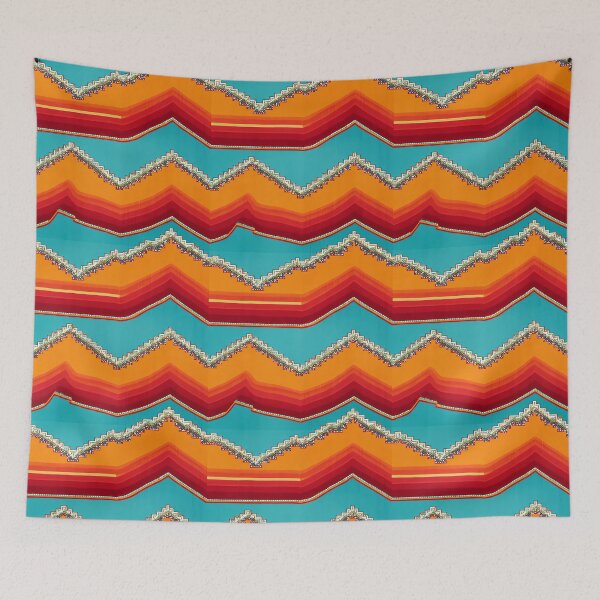 Item preview, Vibrant Southwestern Aztec Serape Blanket Seamless Design 06 designed and sold by The Design Asset Station.