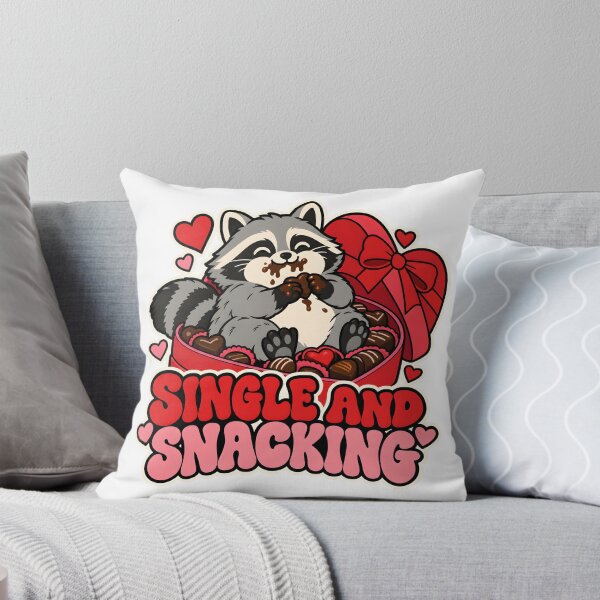 Item preview, Single and Snacking Funny Raccoon Chocolate Box Anti Valentine designed and sold by victorsuarez.