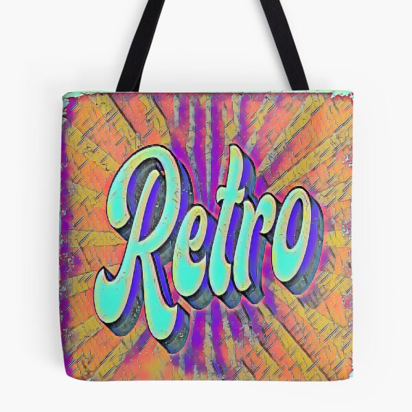 Item preview, Retro Colorful Typography Vintage 70s Abstract Geometric Design designed and sold by Groovy Looks.