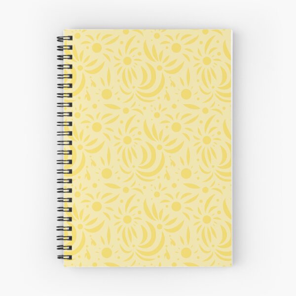 Aperçu de l'œuvre Feuilles dansantes - Motif sans couture jaune beurre créée et vendue par Charo Debarnot.