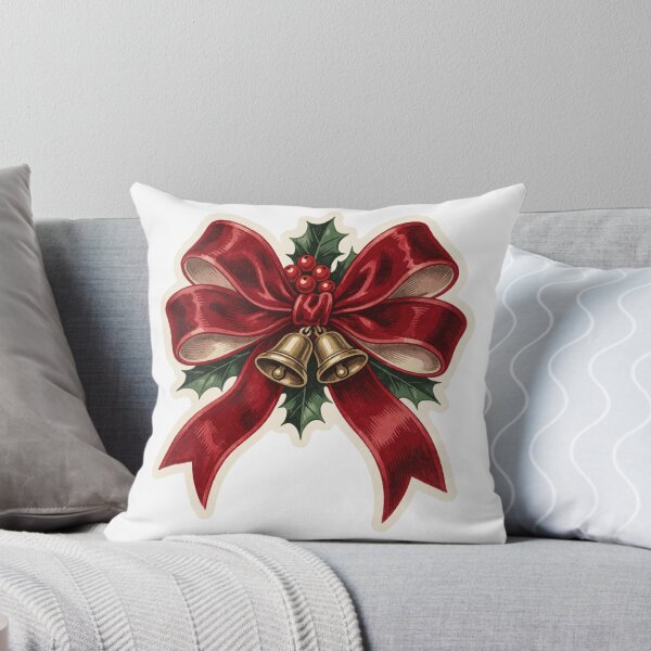 Item preview, Vintage Red Christmas Bow Sticker – Retro Holiday Decor designed and sold by AillustriaAK.
