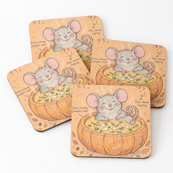 Item preview, Pumpkin Season Mouse Soup Cozy Autumn designed and sold by Yellowriversss.