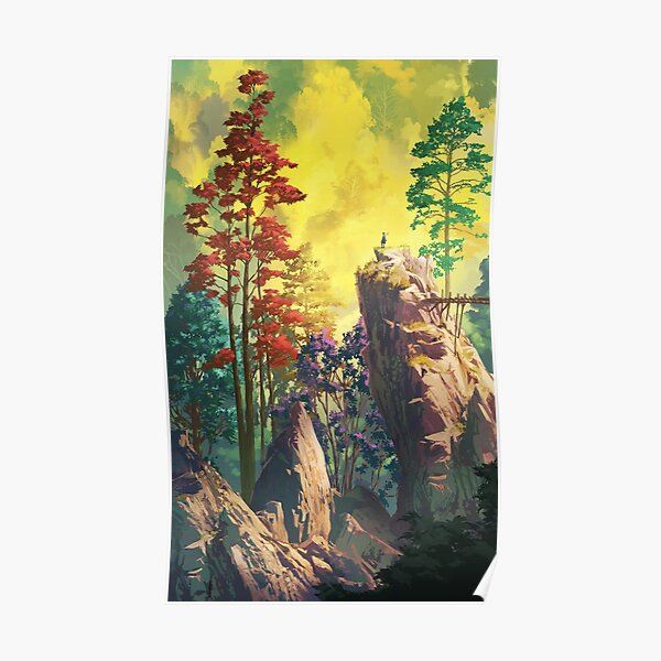 Vertical contemplation Poster