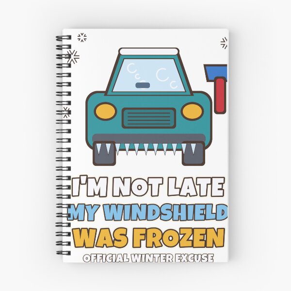 Item preview, I'm Not Late My Windshield Was Frozen Funny Winter Ice Scraper designed and sold by Bornprints.