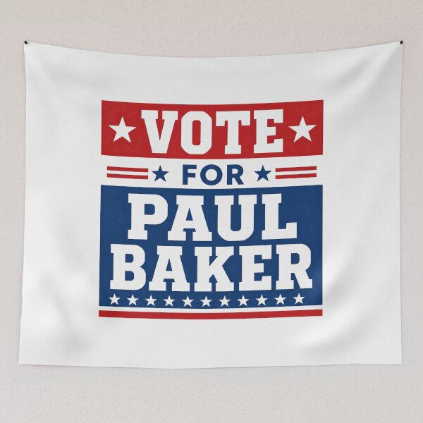 Item preview, Vote Paul Baker Shirt, Paul Baker Campaign Tee, Political Campaign Shirt, Patriotic Election T-Shirt designed and sold by GeniePixel.