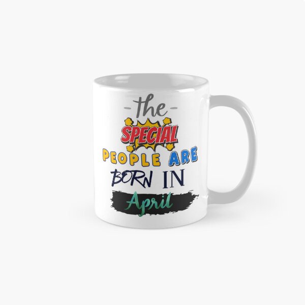 Aperçu de l'œuvre Special People Are Born in April — April Birthday Design créée et vendue par ULTRAMAX_DESIGN.