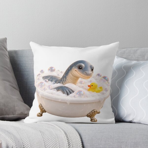 Item preview, Happy Plesiosaurus Bathtub designed and sold by Sillytoe.