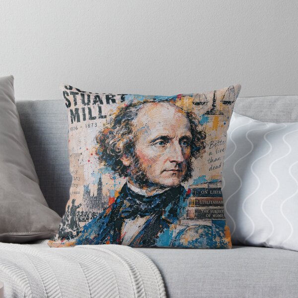 Item preview, John Stuart Mill Painting – Utilitarianism and Moral Philosophy designed and sold by GalleryKauffeld.