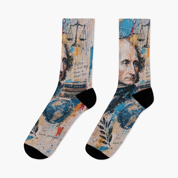 Item preview, John Stuart Mill Painting – Utilitarianism and Moral Philosophy designed and sold by GalleryKauffeld.