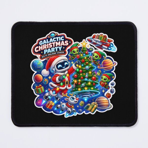 Item preview, Space Santa and Cosmic Christmas Tree Sticker designed and sold by RDcollections.