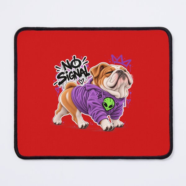 Item preview, Cute English bulldog Merry Christmas Santa designed and sold by HT DU SAINT.