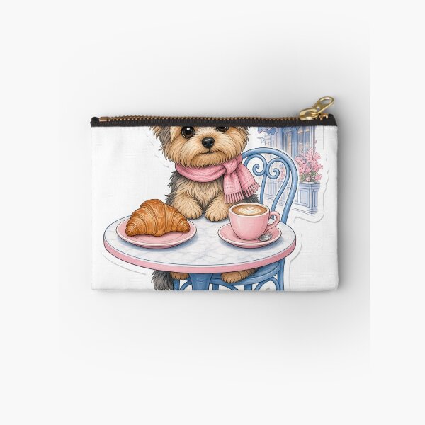 Item preview, Yorkie at a Paris Cafe designed and sold by OddLittleGoods.