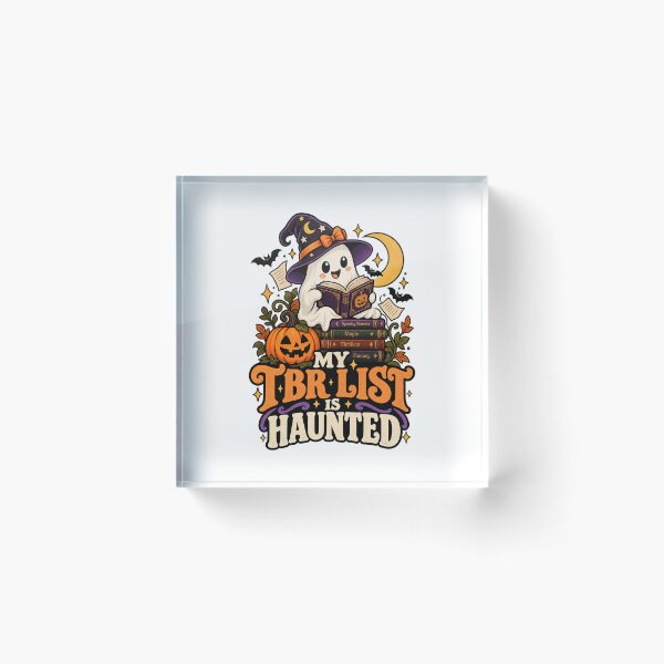 Item preview, My TBR List Is Haunted – Cute Ghost Halloween Book Lover designed and sold by wavlore.