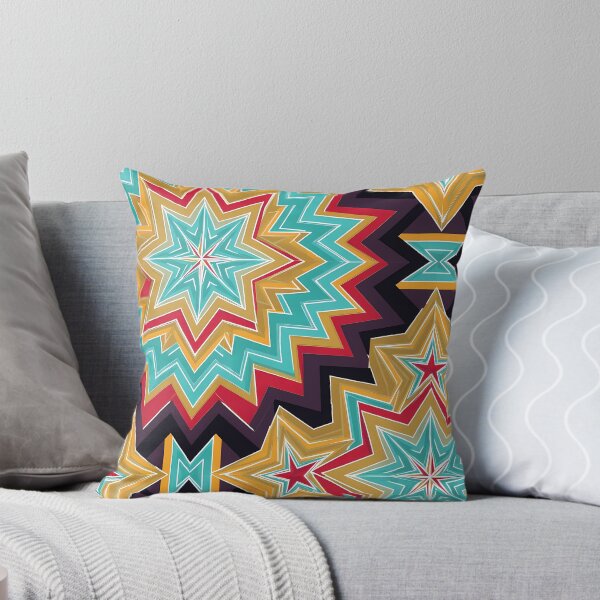 Item preview, Vibrant Geometric Chevron Tribal Kaleidoscope Seamless Pattern 05 designed and sold by The Design Asset Station.