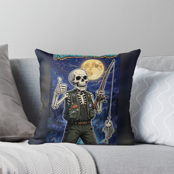 Item preview, Reel Dead Skeleton Fisherman Funny Spooky Fishing Gift designed and sold by MojoHill.
