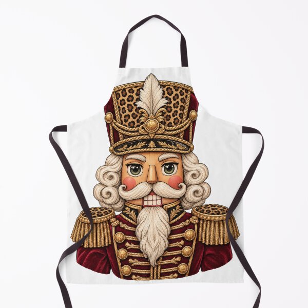 Item preview, Regal Burgundy Nutcracker Leopard Hat Christmas designed and sold by Affiliora.