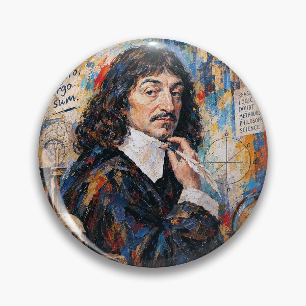 Item preview, René Descartes Painting – The Father of Modern Philosophy designed and sold by GalleryKauffeld.
