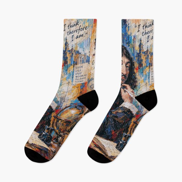 Item preview, René Descartes Painting – The Father of Modern Philosophy designed and sold by GalleryKauffeld.