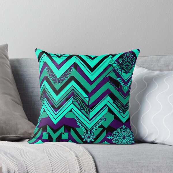 Item preview, Vibrant Geometric Chevron Tribal Kaleidoscope Seamless Pattern 07 designed and sold by The Design Asset Station.