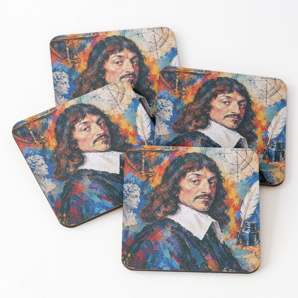 Item preview, René Descartes Painting – Cogito Ergo Sum and the Power of Thought designed and sold by GalleryKauffeld.