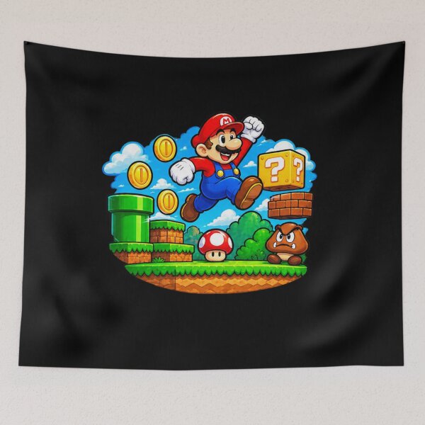 Item preview, Fan art de Super Mario Bros Classic Gaming designed and sold by lindafloral.
