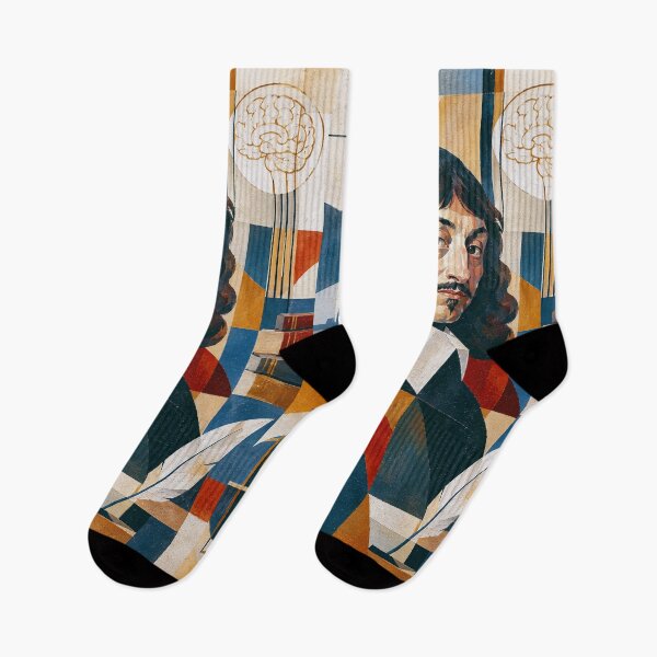 Item preview, René Descartes Painting – Portrait of a Great Philosopher designed and sold by GalleryKauffeld.