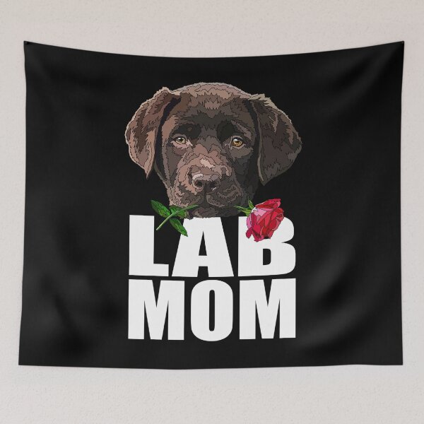 Item preview, Chocolate Labrador Mom Puppy Dog designed and sold by Just-Arts-4U.