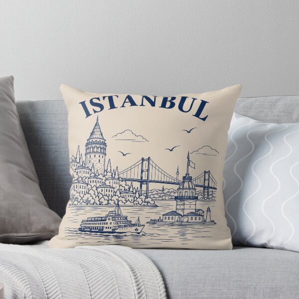 Item preview, Ilustración de Estambul, Turquía: Torre de Gálata, Puente del Bósforo y Torre de la Doncella. designed and sold by ArtaportDesign.
