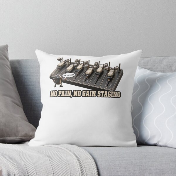 Aperçu de l'œuvre No Pain No Gain Staging Funny Audio Engineer T-Shirt créée et vendue par TeeWhat.