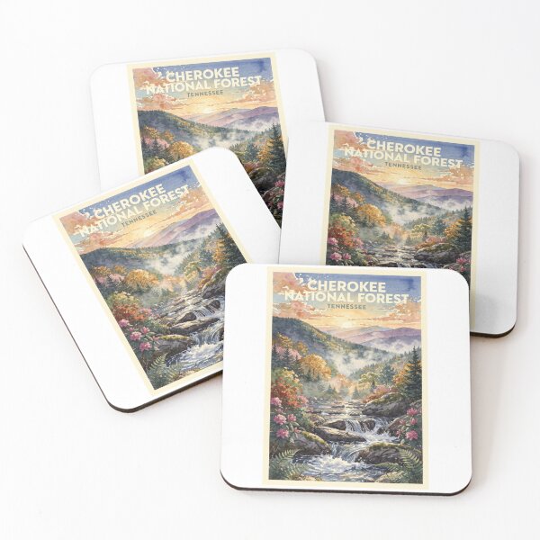 Item preview, Cherokee National Forest Tennessee Vintage Watercolor Travel designed and sold by Teelogic.