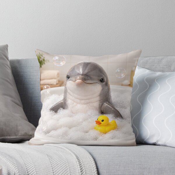 Item preview, Happy Bottlenose Dolphin Bubble Bath designed and sold by Sillytoe.