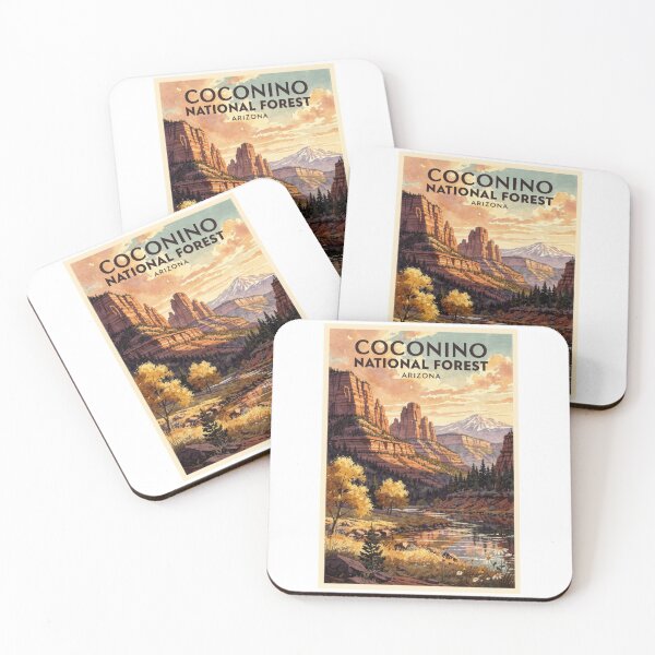 Item preview, Coconino National Forest Arizona Vintage Watercolor Travel designed and sold by Teelogic.