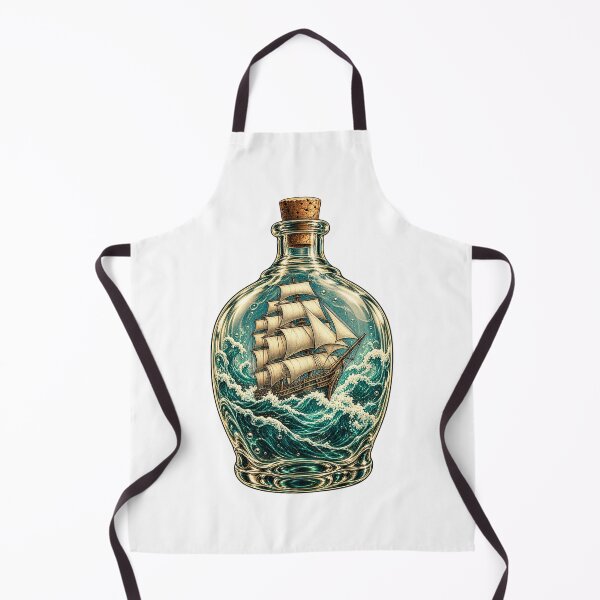 Item preview, Tall Ship in a Bottle of Ocean Waves designed and sold by TeNovaStudio.