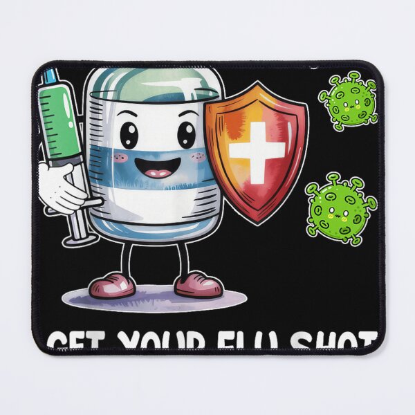 Item preview, Get Your Flu Shot Vaccine Awareness designed and sold by otaku.edwardj.