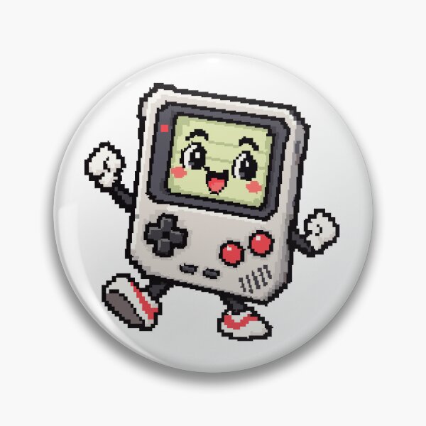 Aperçu de l'œuvre Petite console rétro - Mascotte gaming kawaii en pixel art créée et vendue par pixelsthings.