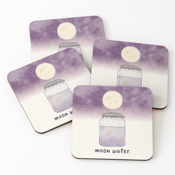 Item preview, Moon Water - Watercolour Moon Jar - Plum Dusk designed and sold by SailWolf--.