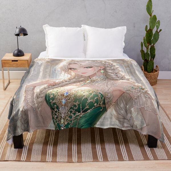 Item preview, Elegant Anime Emerald Princess in Grand Palace designed and sold by MysticSpellsArt.