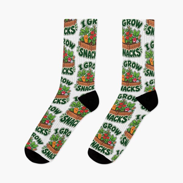 Item preview, I Grow Snacks, Funny Vegetable Gardening designed and sold by HubbUK.
