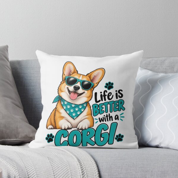 Item preview, Life Is Better With A Corgi Funny Dog Lover Humor designed and sold by MagicSD Designs.
