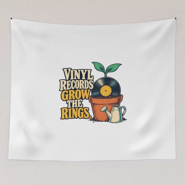 Item preview, Vinyl Record Sprouts a New Pair of Leaves designed and sold by Pixdot.
