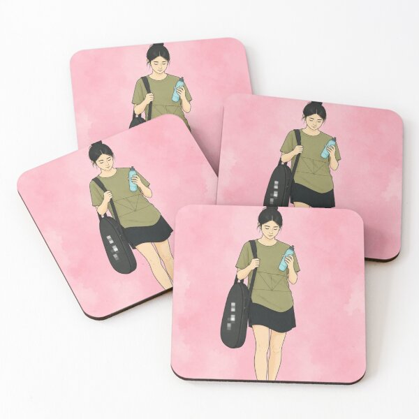 Item preview, Tennis Casual – Minimalist Athleisure Girl Watercolor Art designed and sold by Alemway.