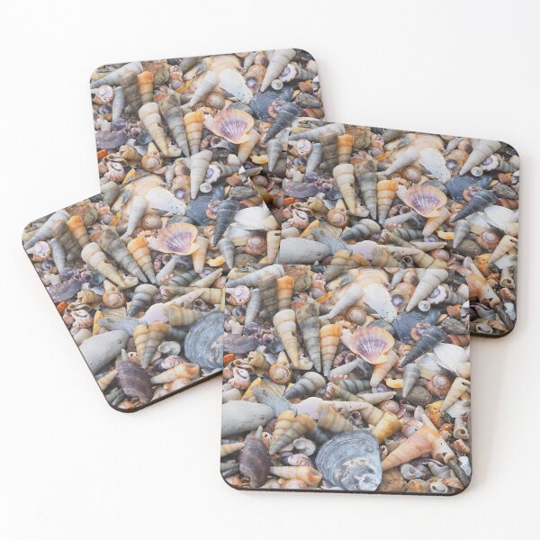 Item preview, Seashells scattered on sandy beach, Waikouaiti, New Zealand designed and sold by - Designspace -.