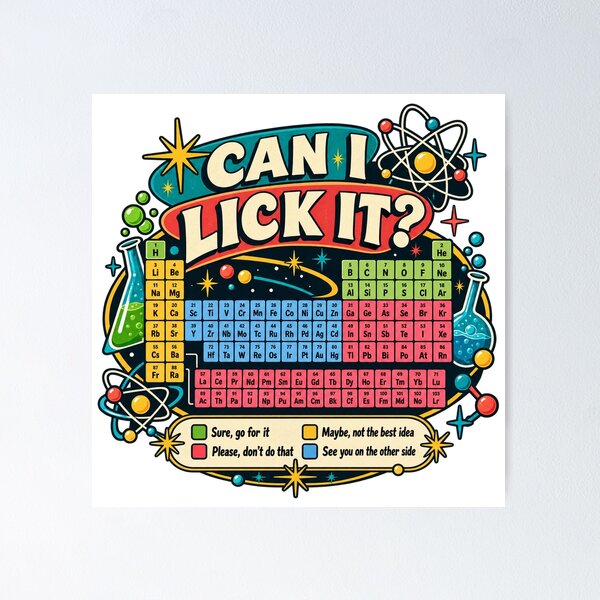 Item preview, Can I Lick It Chemistry Teacher Science Day designed and sold by keltee.