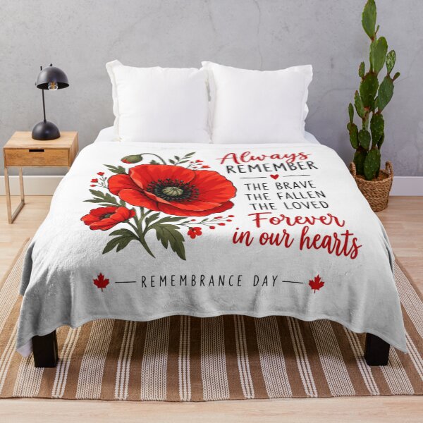 Item preview, Always Remember Remembrance Day Poppy — Never Forget, Honour & Sacrifice designed and sold by InspiredCreatives.