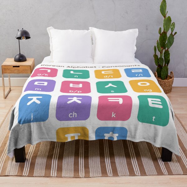 Item preview, Hangul Korean Alphabet Chart - Cute Consonants designed and sold by SpeedContentLab.