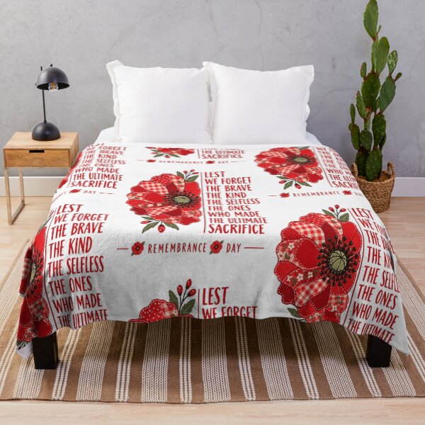 Item preview, Lest We Forget Remembrance Day Poppy — Honour the Brave & Remember the Fallen designed and sold by InspiredCreatives.