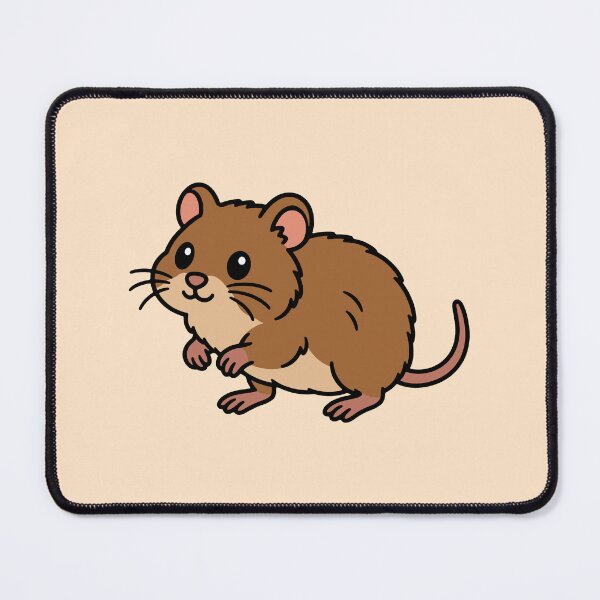 Item preview, Cute Cartoon Meadow Vole designed and sold by WildlifeDoodle.
